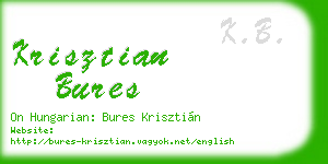 krisztian bures business card